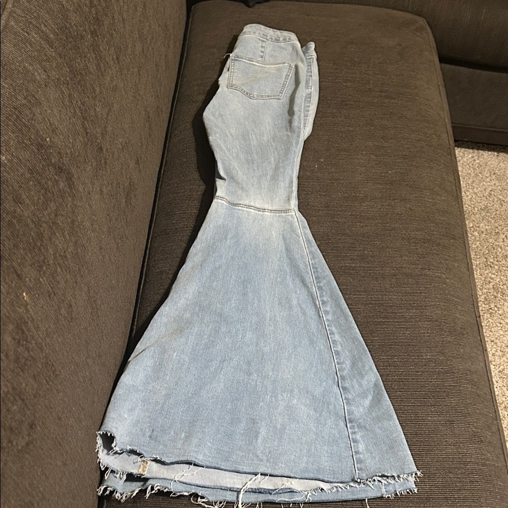 FP Movement by Free People Light Denim Flare Jeans